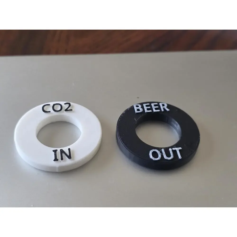 Corny Keg Ball Lock Air/CO2 and Liquid/Beer Post Markers.